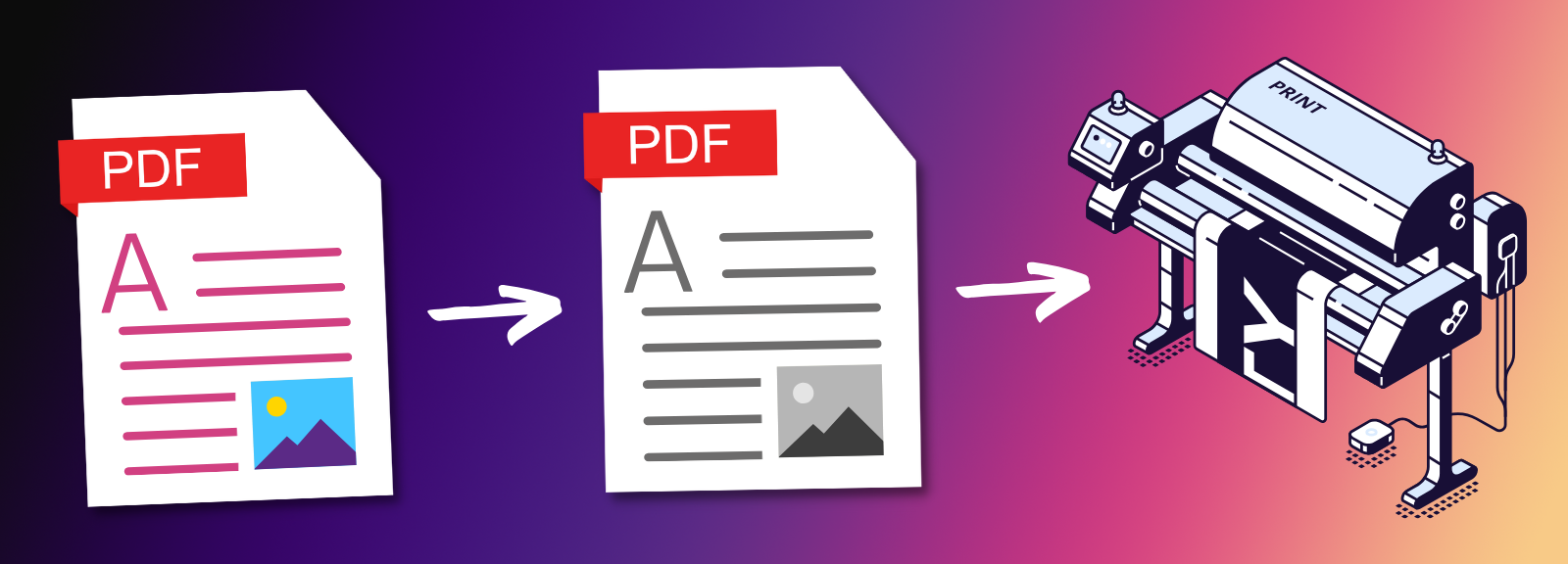 Convert Color PDF to Black and White for Print