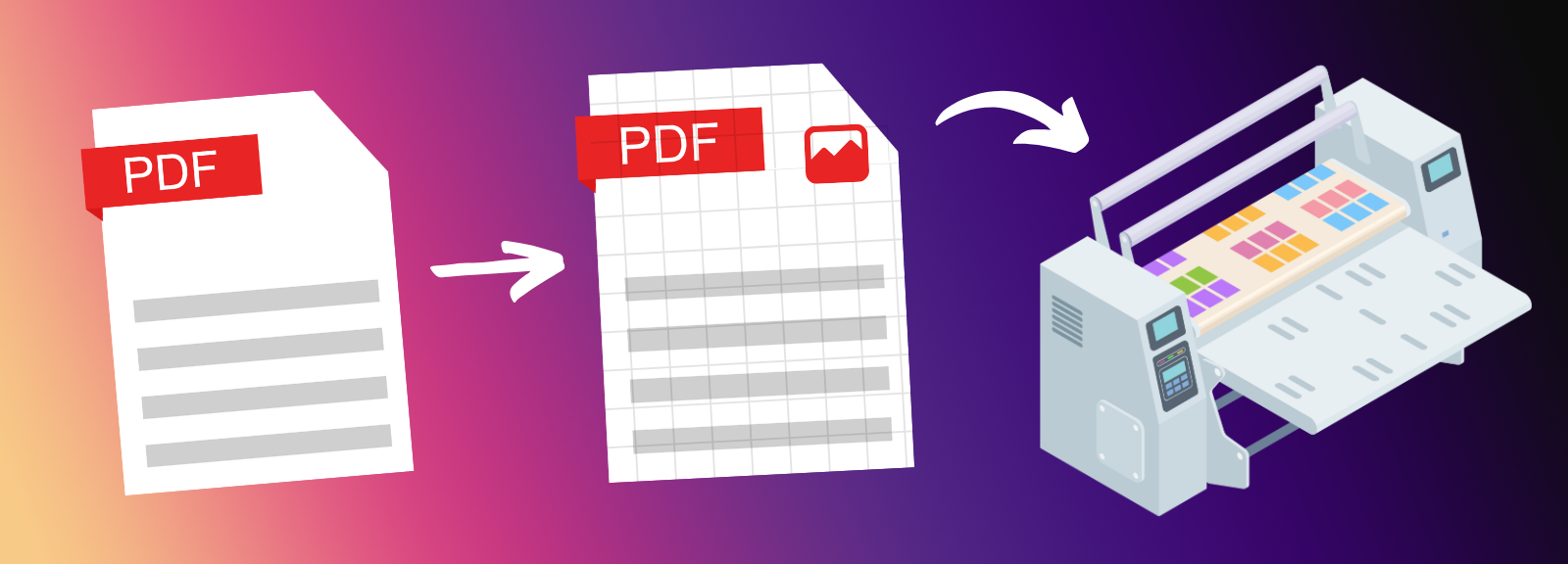 Flatten PDF Pages to Raster Images for Seamless Printing